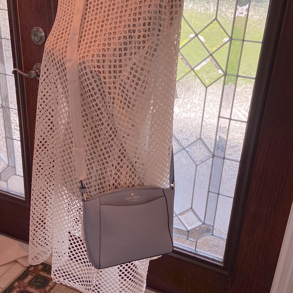 Kate Spade baby dusty blue pebbled leather Monica crossbody NWT - Picture 14 of 17